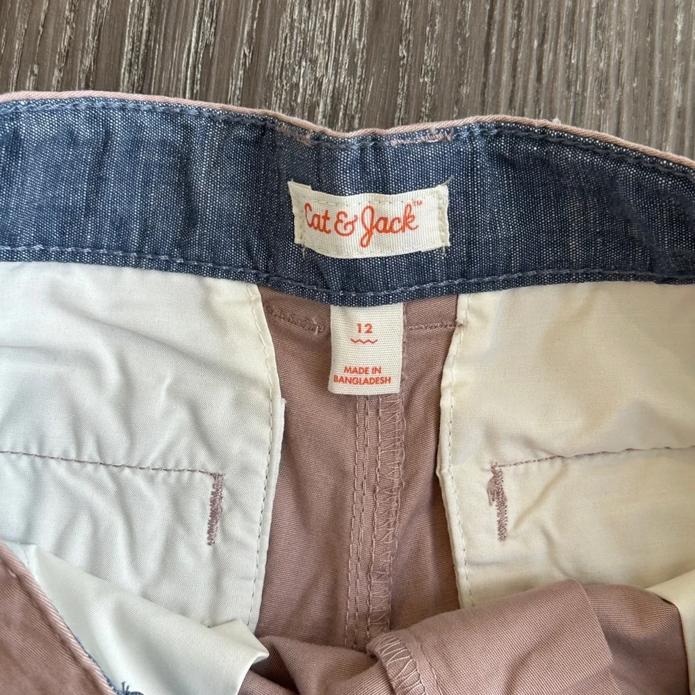 Cat & Jack Boy’s Light Brown Flat Front Shorts - Picture 5 of 7